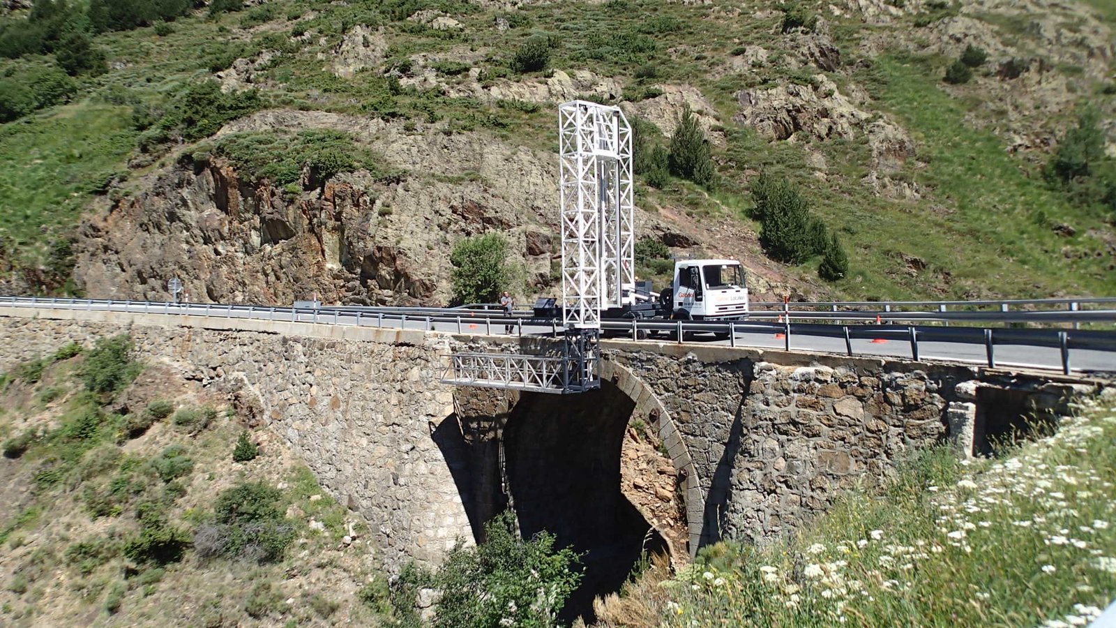 Inspection d'un ouvrages d'arts, pont, avant travaux
